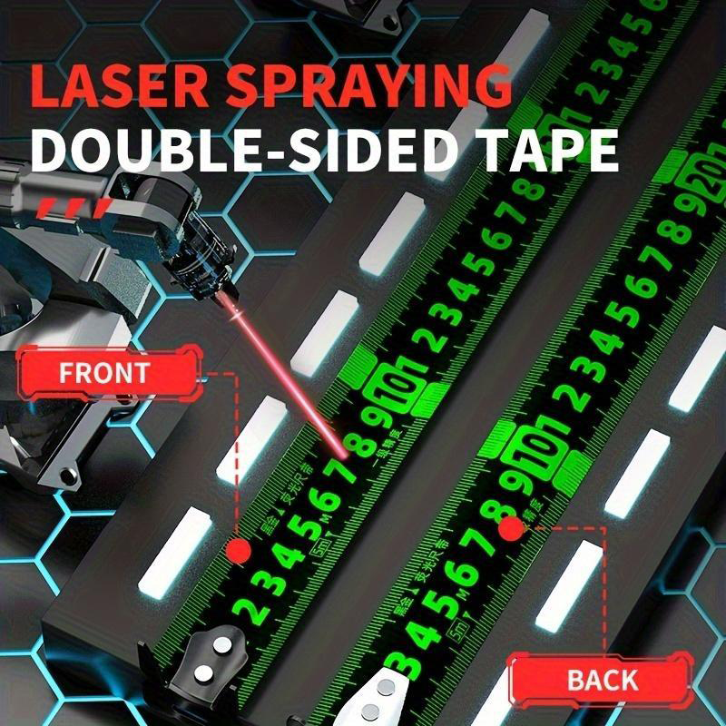 Tape Measure Neon Luminous Tape & Double-Sided Laser Markings