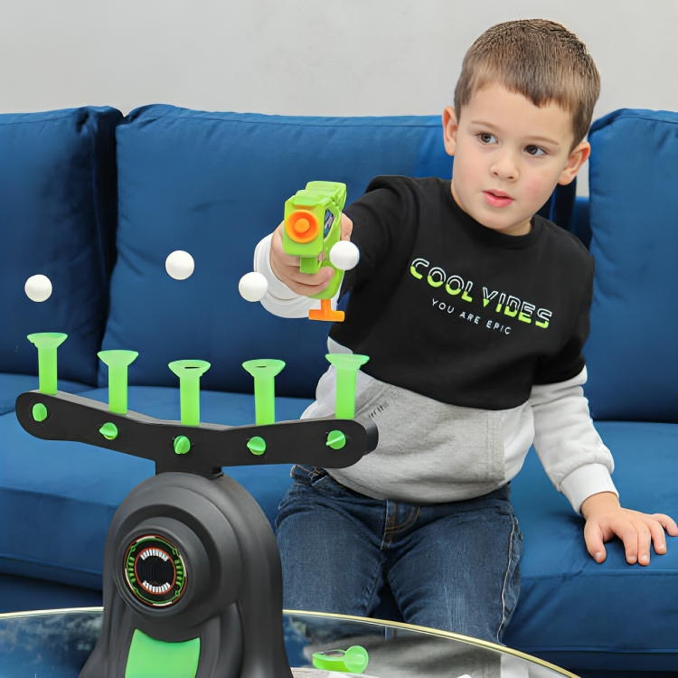 Target Game Floating Ball Adjustable Difficulty Foam Dart Gun