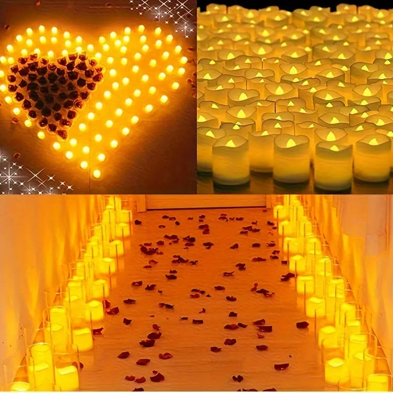 Tea Lights Flameless Warm White Battery Operated