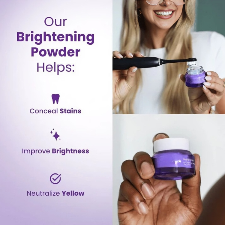 Teeth Whitening Powder Instant Stain Removal & Enamel Protection