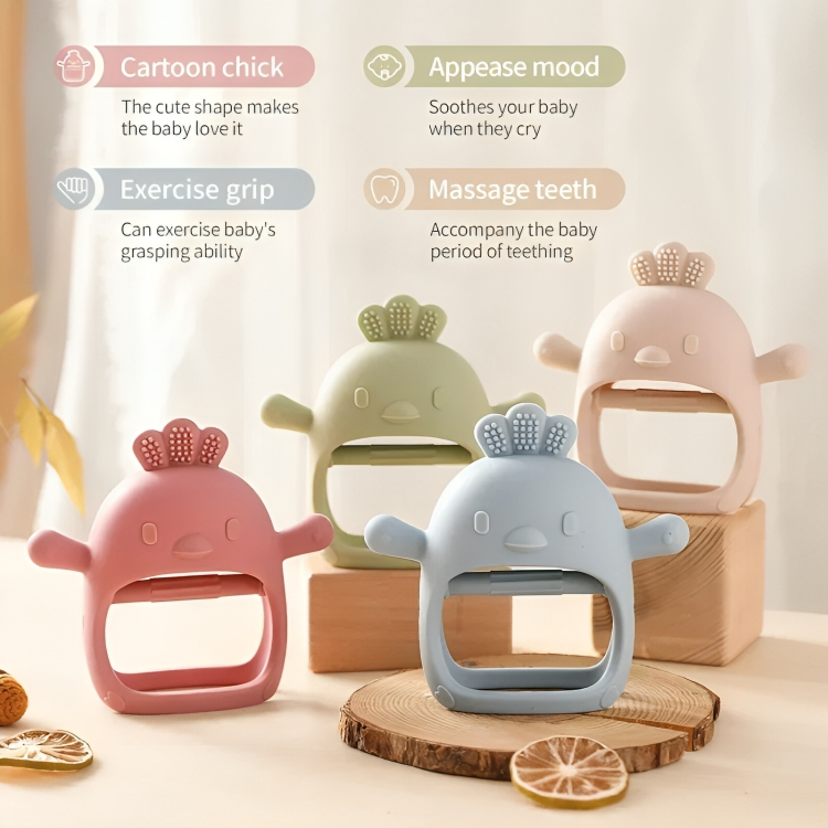 Teether Mitten Silicone Gum Massager Set of 3