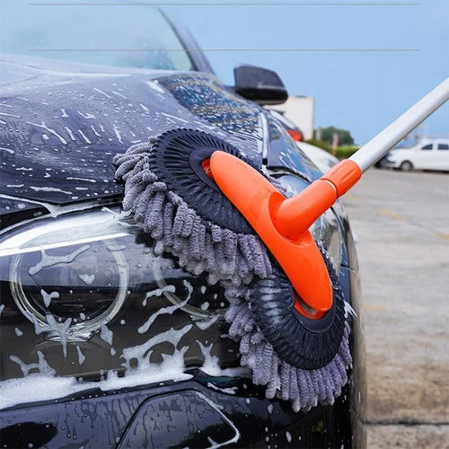 Telescopic Car Wash Mop Adjustable Double-Head Microfiber