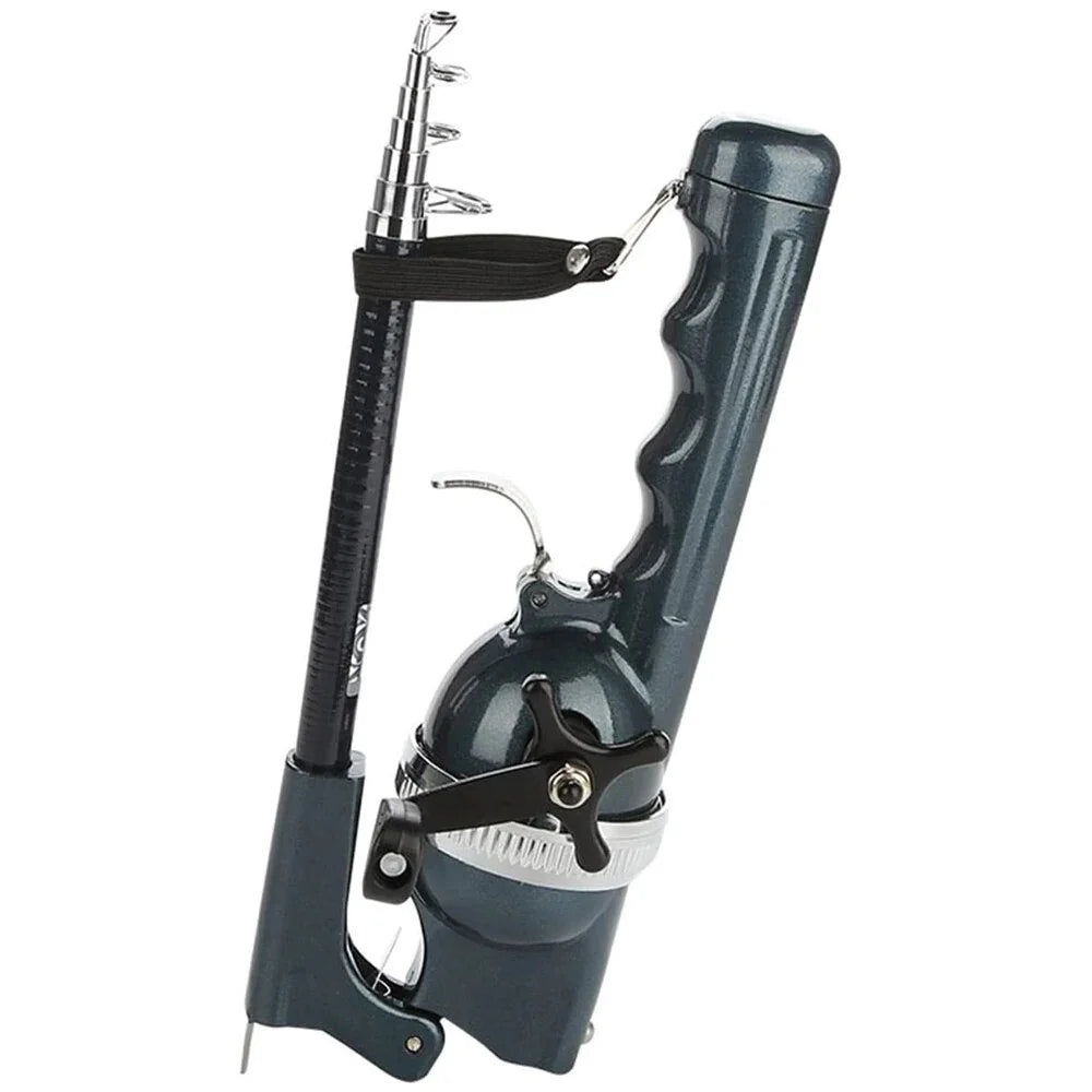Telescopic Fishing Rod Integrated Reel Compact Collapsible