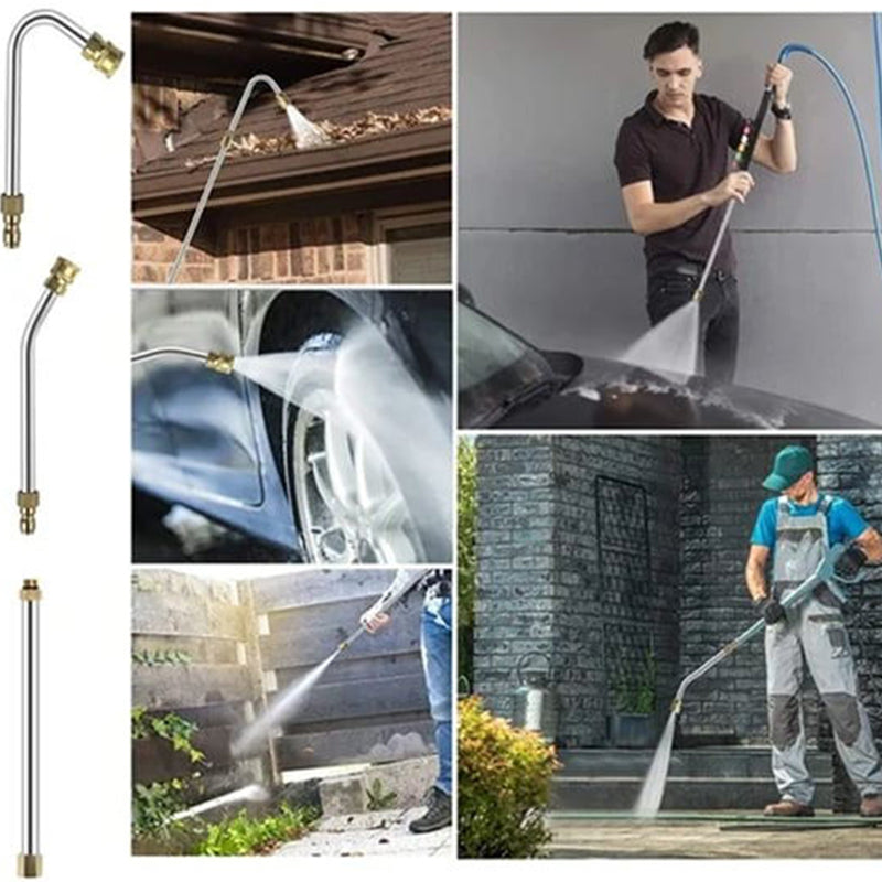 Telescopic Spray Wand 9.8 Ft Reach Brass & Stainless Steel