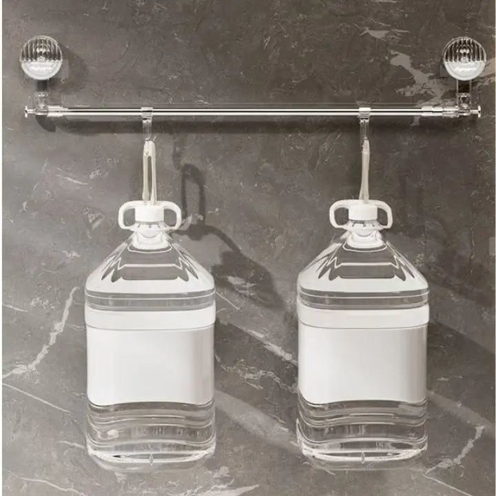 Telescopic Towel Rack Suction Cup Stainless Steel