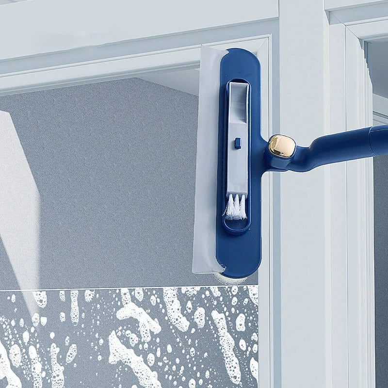Telescopic Window Cleaner Sponge & Squeegee 120 cm Reach