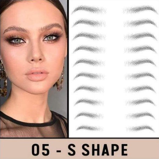 Temporary Eyebrow Tattoos Microblading Effect Peel And Stick Waterproof