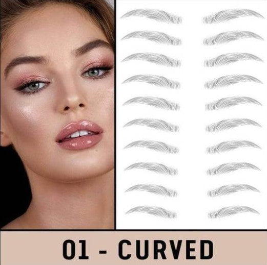 Temporary Eyebrow Tattoos Microblading Effect Peel And Stick Waterproof