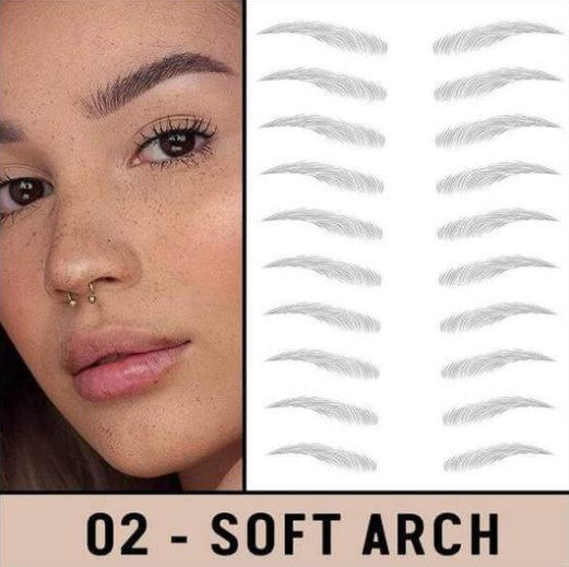 Temporary Eyebrow Tattoos Microblading Effect Peel And Stick Waterproof
