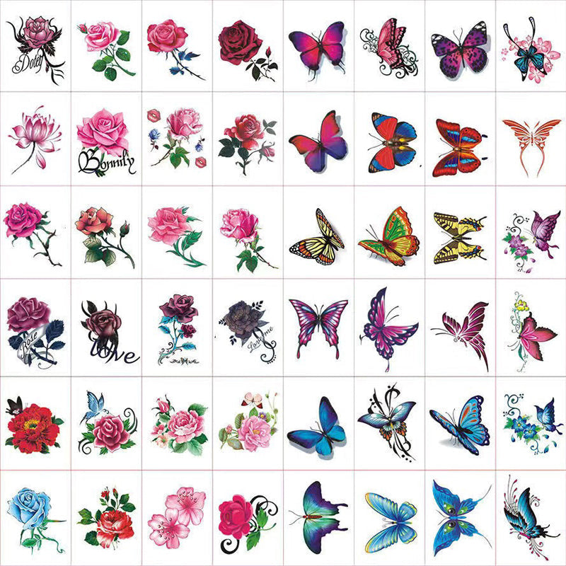 Temporary Tattoo Set 3D Realistic Waterproof & Skin-Friendly