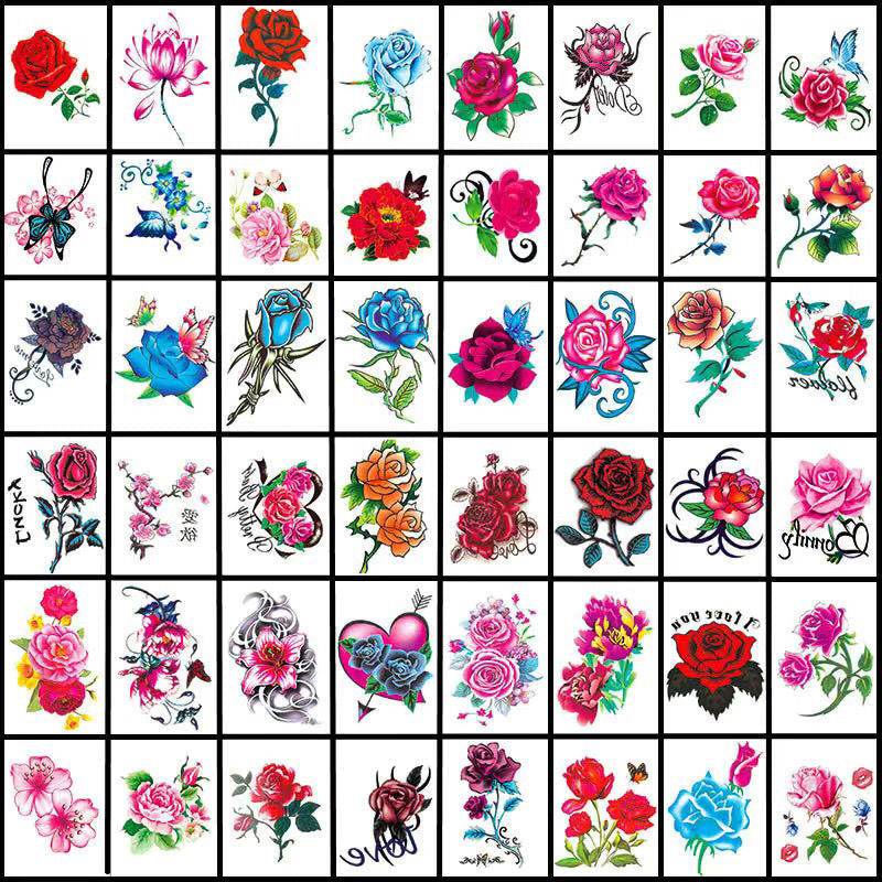 Temporary Tattoo Set 3D Realistic Waterproof & Skin-Friendly