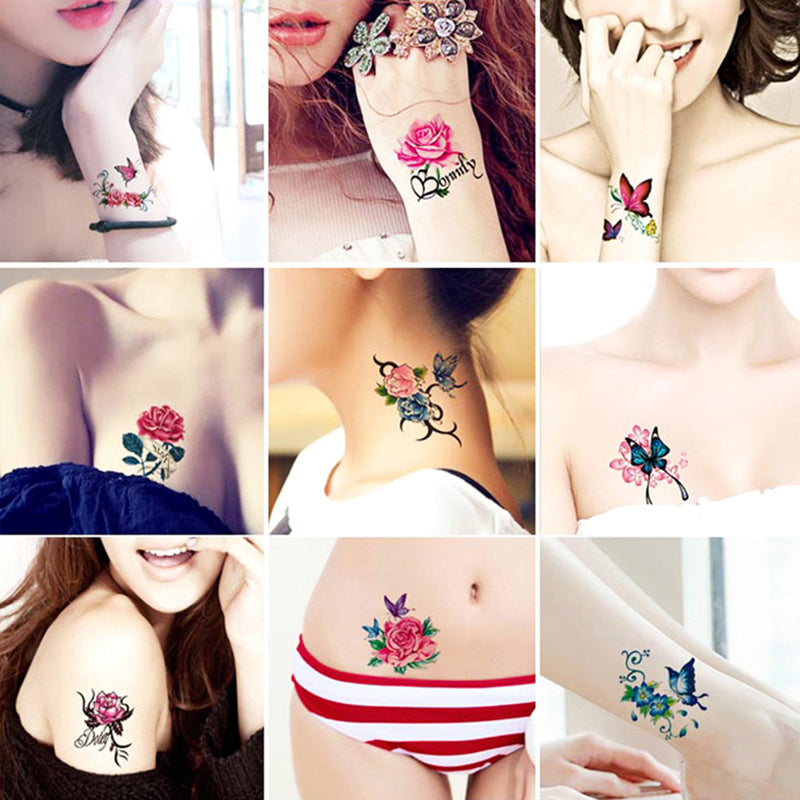 Temporary Tattoo Set 3D Realistic Waterproof & Skin-Friendly