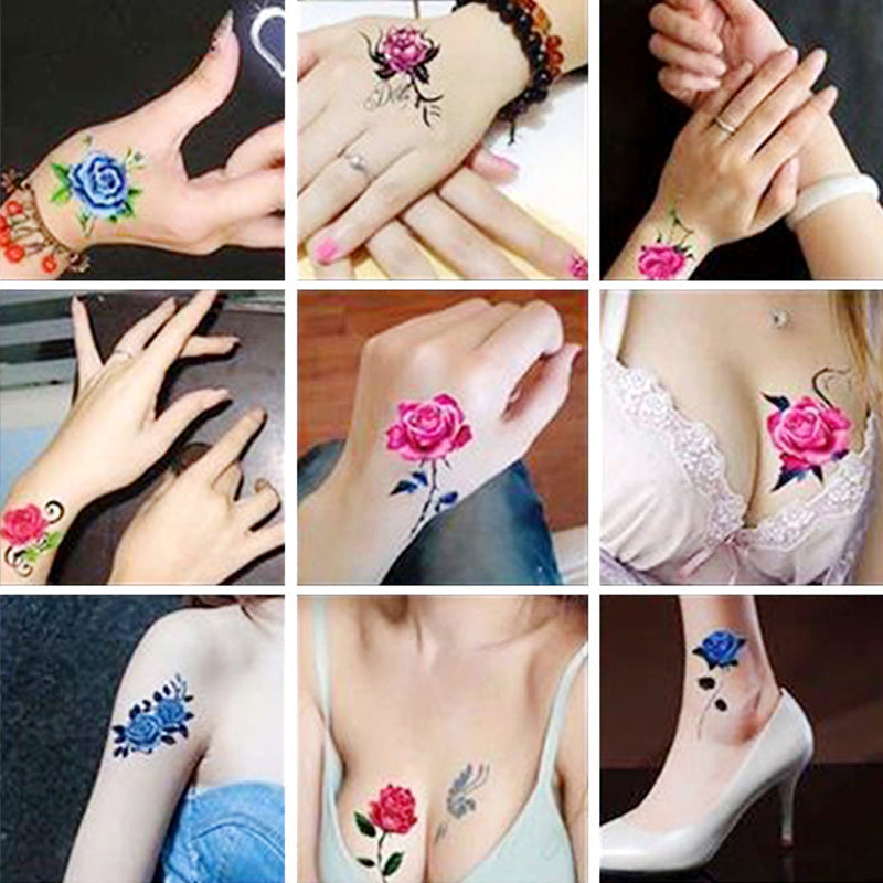 Temporary Tattoo Set 3D Realistic Waterproof & Skin-Friendly