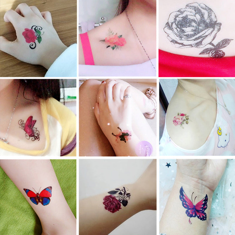 Temporary Tattoo Set 3D Realistic Waterproof & Skin-Friendly