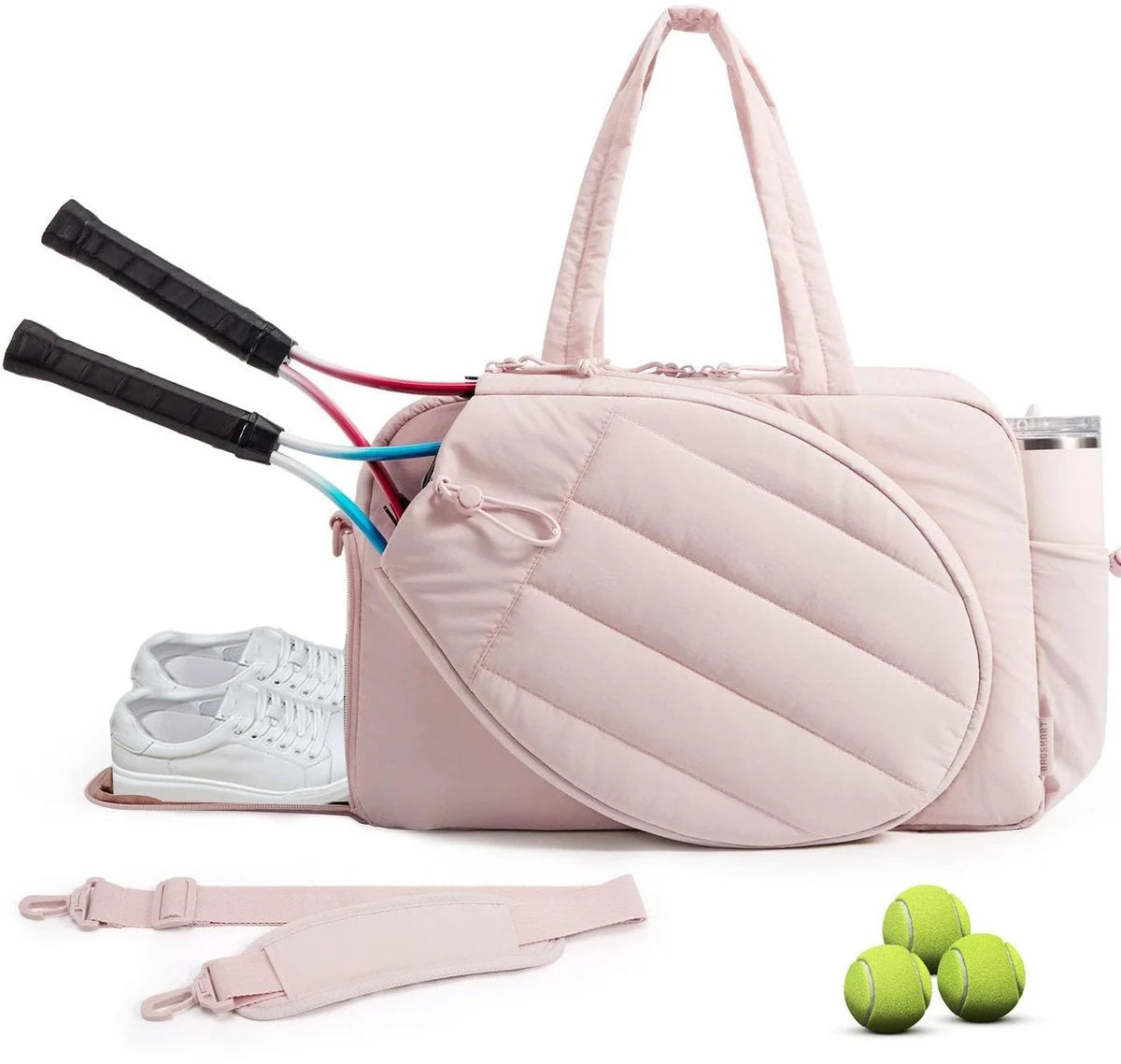 Tennis Bag Padded Racket Compartment & Shoe Compartment 42L Capacity