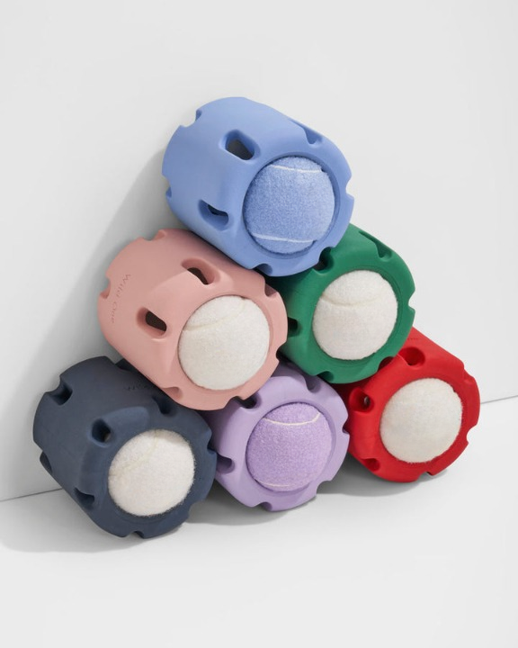 Tennis Dog Chew Toy Interactive Puzzle & Dental Cleaning Textures