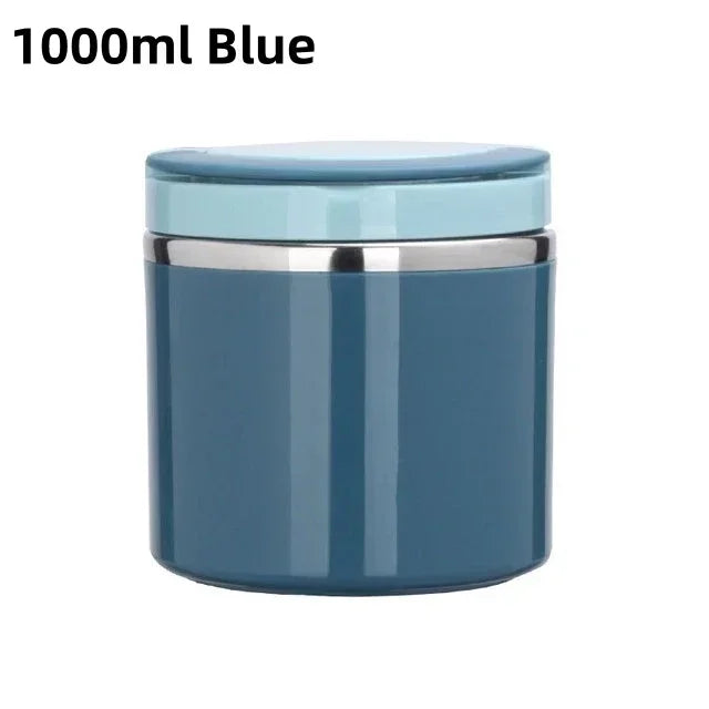 Thermal Lunchbox Double-Walled Stainless Steel Leak-Proof Lid & Handle