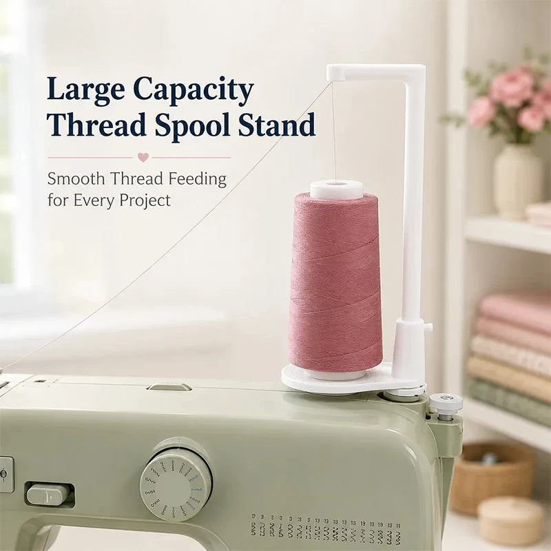 Thread Spool Holder Holds Oversized Spools Smooth Thread Flow