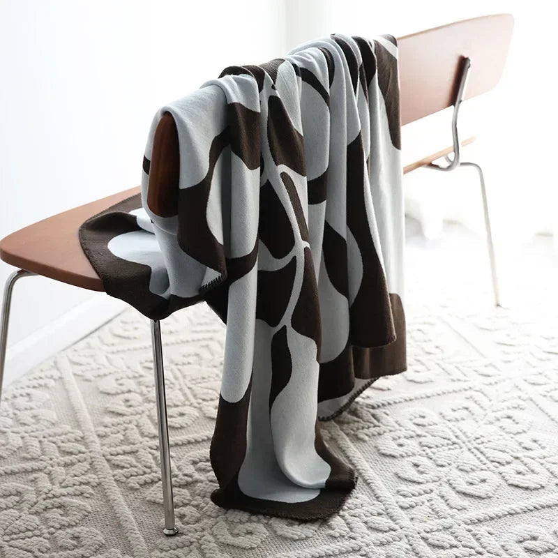 Throw Blanket Nordic Jacquard Cashmere-Like 130 x 180 cm