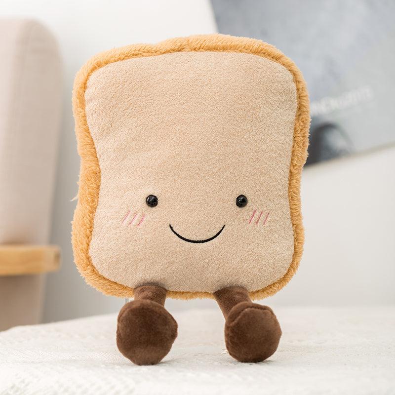 Throw Pillow Plush Embroidered Bakery Faces