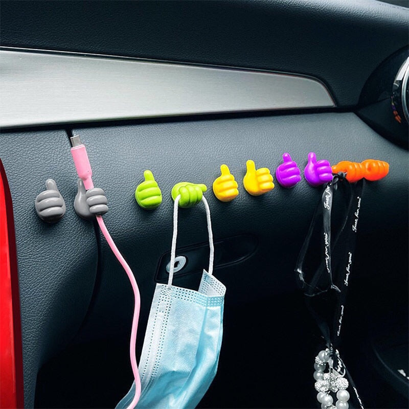 Thumb Hooks Soft Silicone Self-Adhesive Set of 20