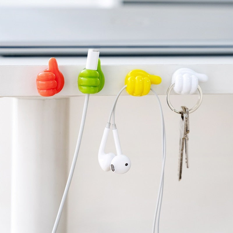 Thumb Hooks Soft Silicone Self-Adhesive Set of 20