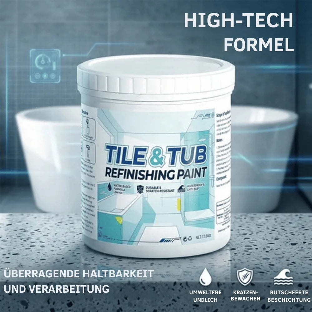 Tile & Bathtub Paint Waterproof Scratch-Resistant Fast-Drying