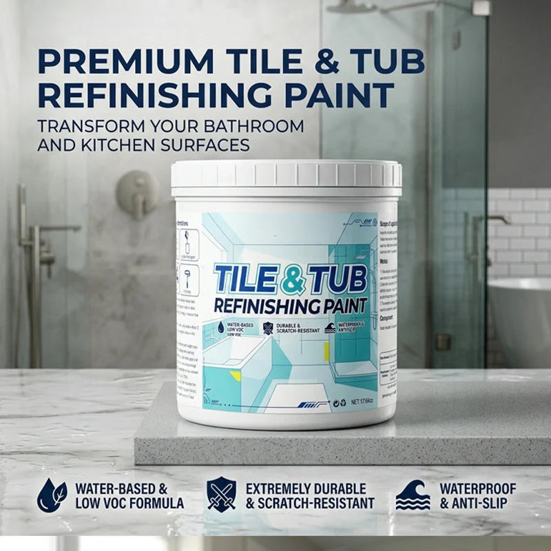 Tile & Bathtub Paint Waterproof Scratch-Resistant Fast-Drying