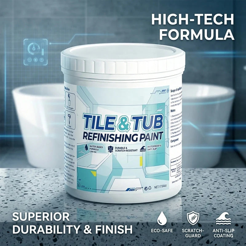 Tile & Bathtub Paint Waterproof Scratch-Resistant Fast-Drying
