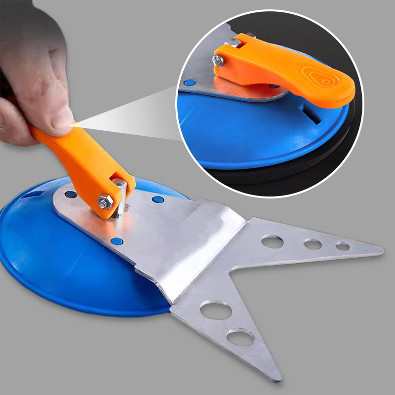 Tile Drill Guide Suction Cup Curved Holder Stainless Steel