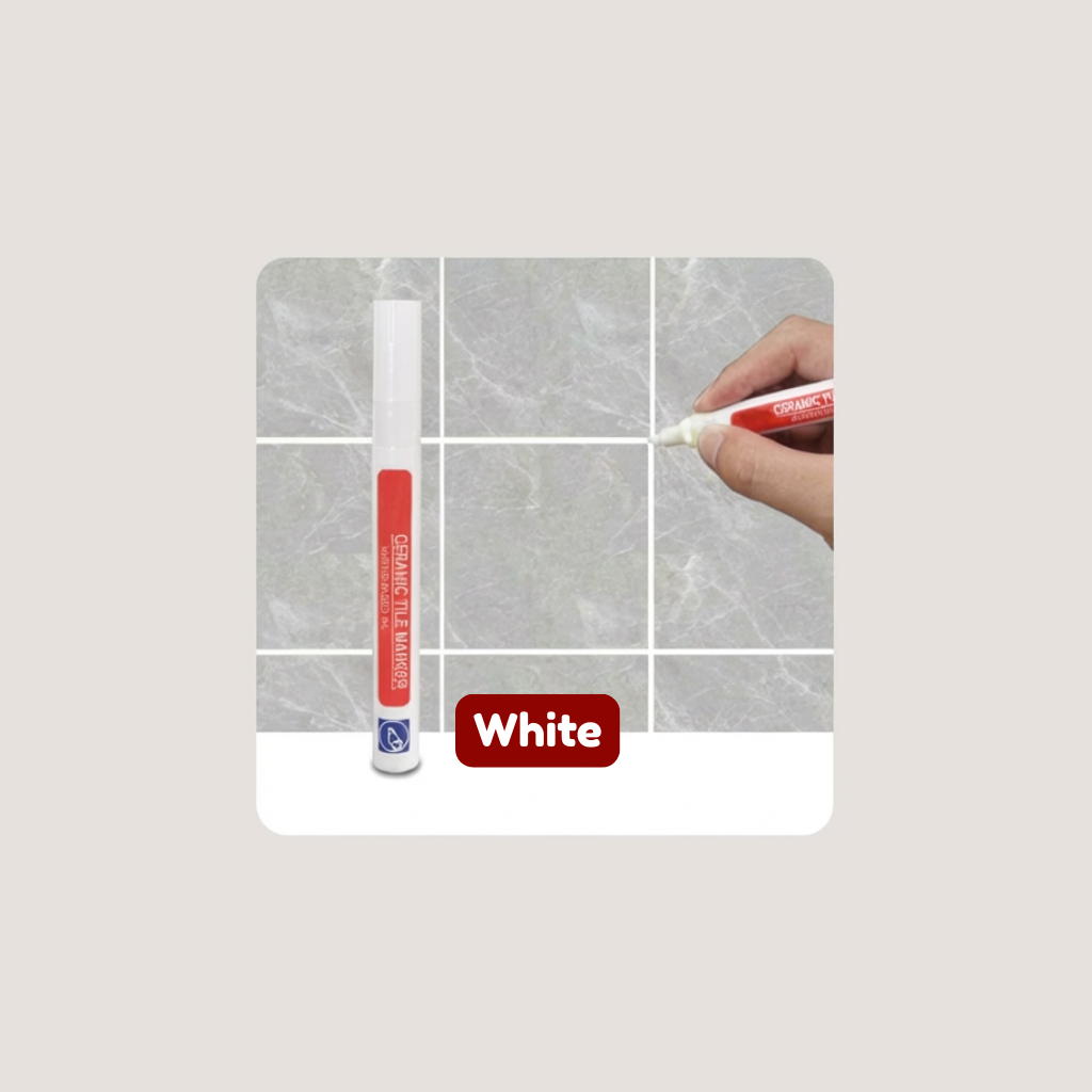 Tile Grout Pen Waterproof & Mold-Resistant Precision Applicator