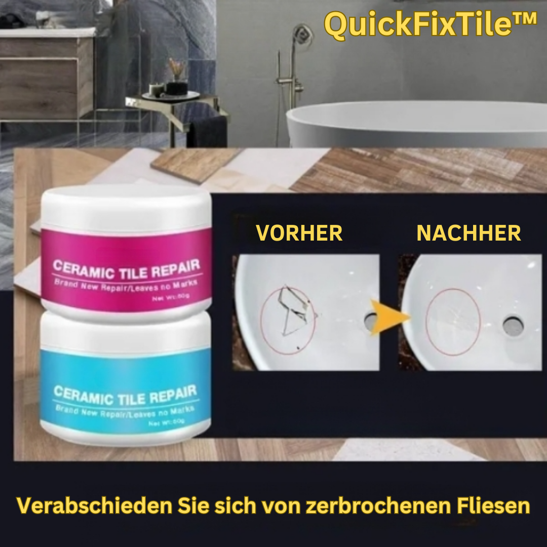 Tile Repair Paste Fast-Set Two-Component Non-Toxic