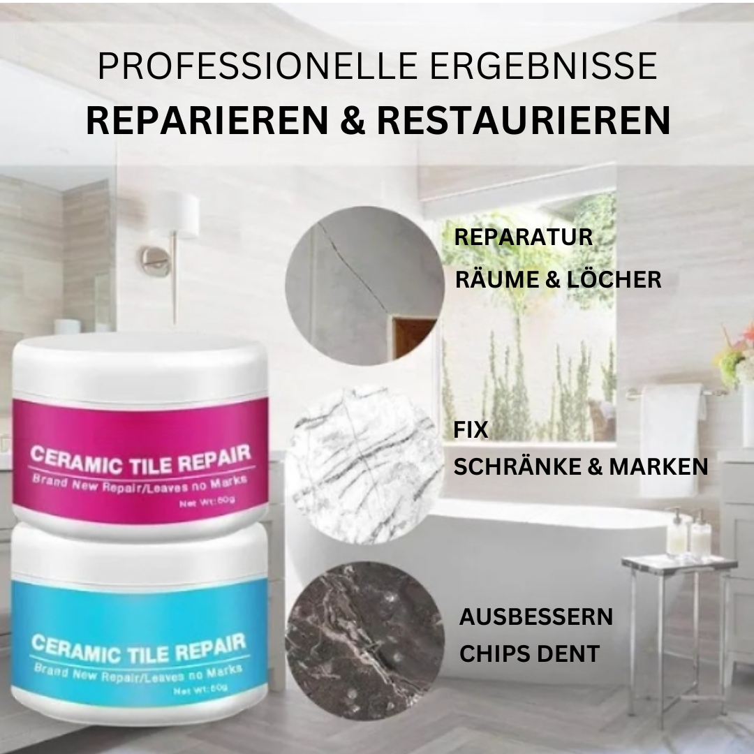 Tile Repair Paste Fast-Set Two-Component Non-Toxic