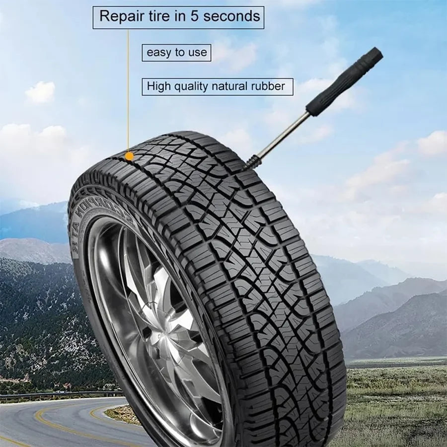 Tire Repair Kit Self-Sealing Rubber 60-Piece