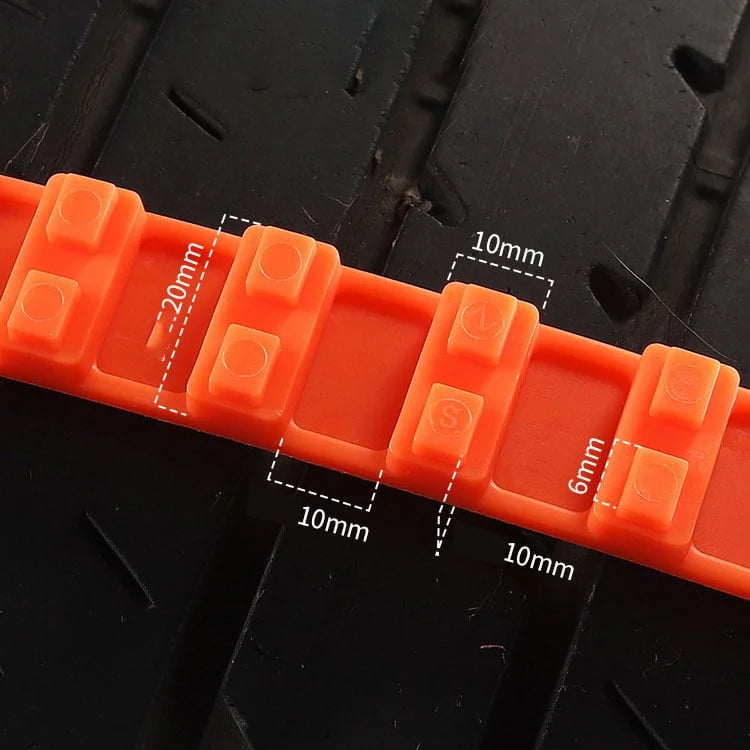 Tire Snow Chains Nylon Anti-Slip Adjustable 18-32 Inches