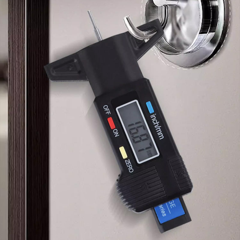 Tire Tread Depth Gauge Digital LCD 0.01 mm Accuracy