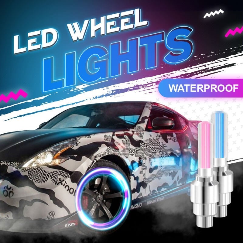 Tire Valve Cap Lights Motion-Activated 360 Degree Glow
