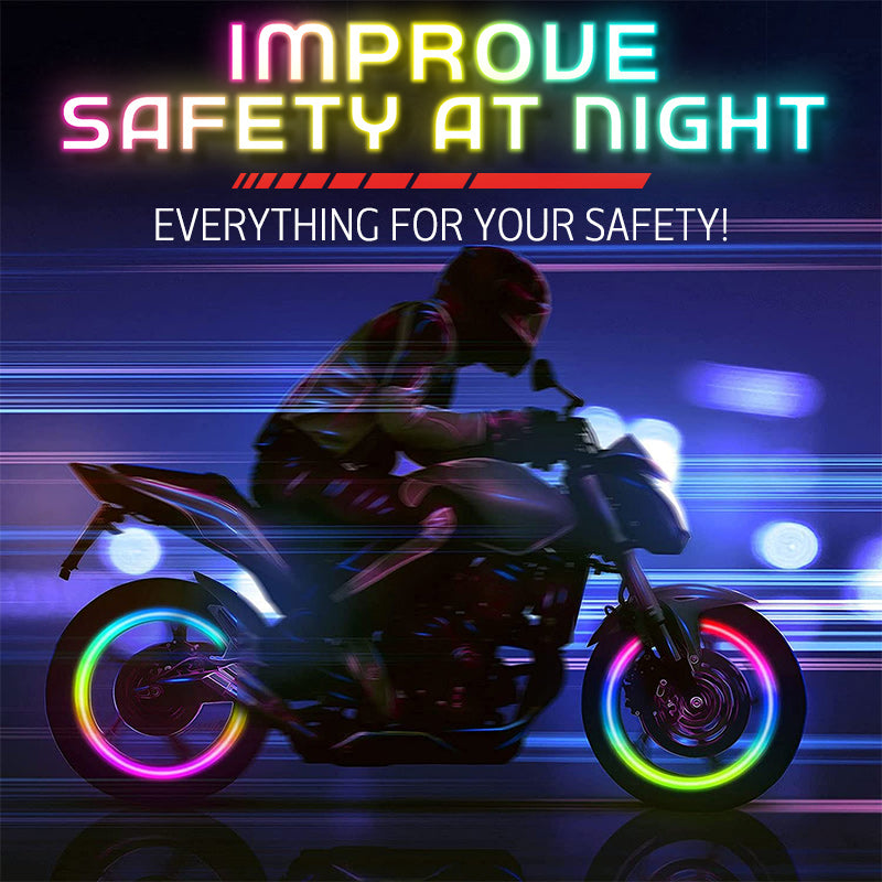 Tire Valve Caps Motion-Activated Flashing LED Waterproof