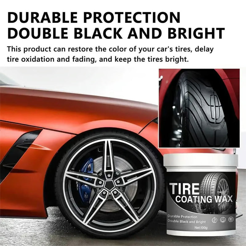 Tire Wax Deep-Absorbing Long-Lasting Eco-Friendly