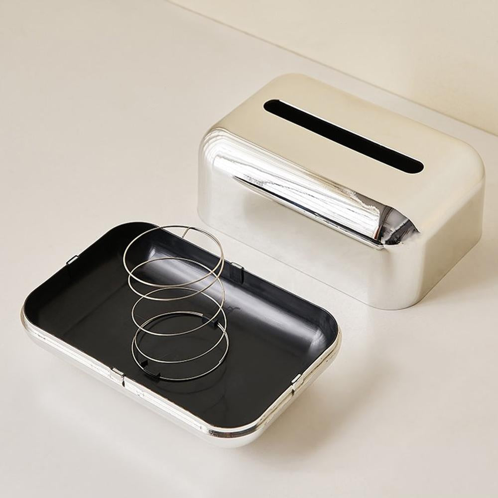 Tissue Box Automatic Spring Lift Non-Slip Base