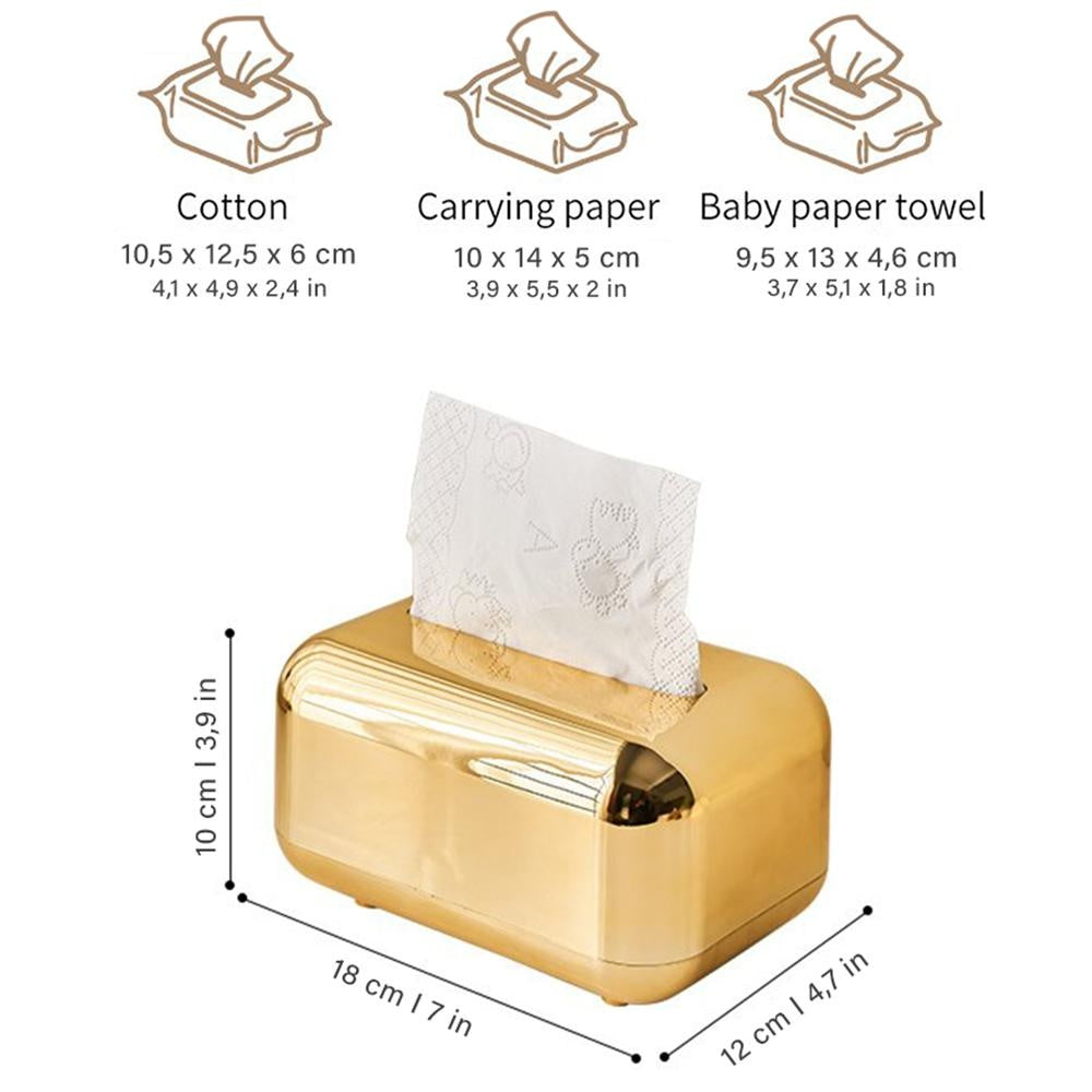 Tissue Box Automatic Spring Lift Non-Slip Base