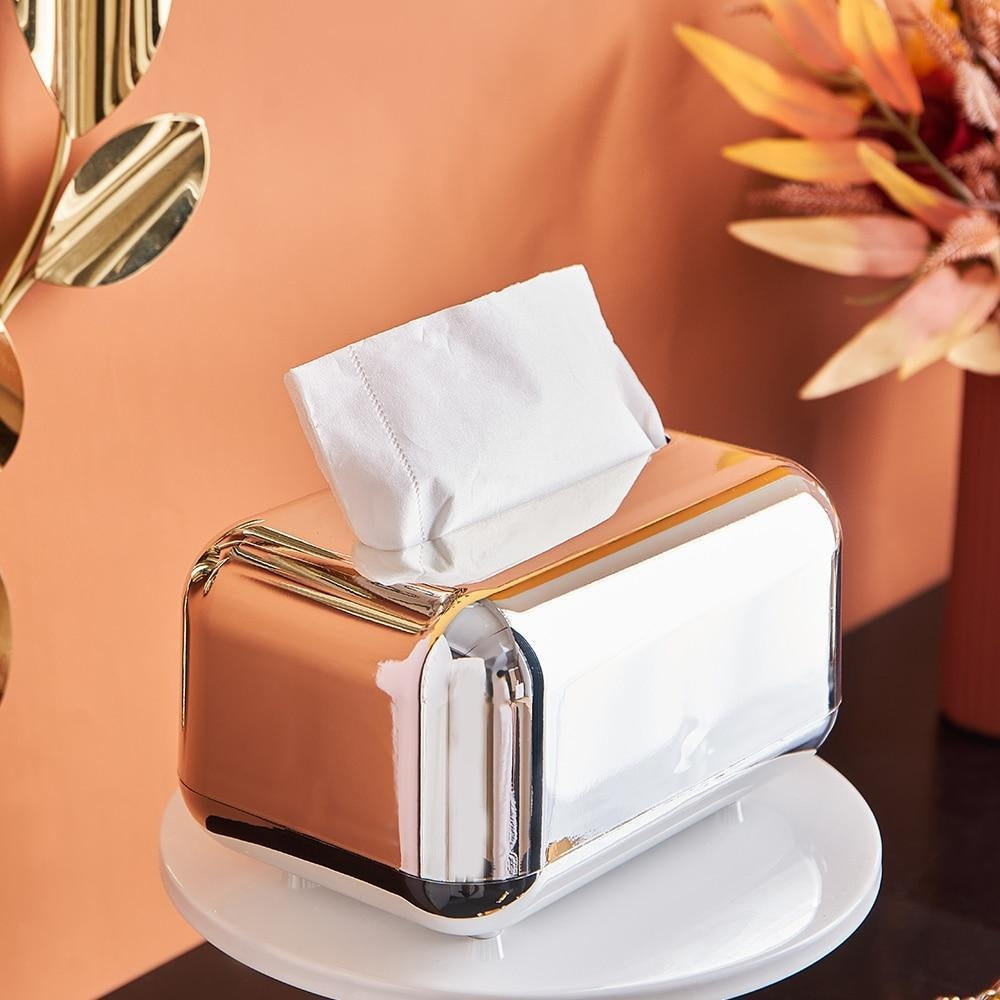 Tissue Box Automatic Spring Lift Non-Slip Base