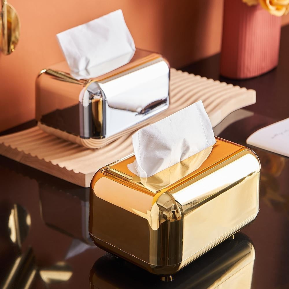 Tissue Box Automatic Spring Lift Non-Slip Base
