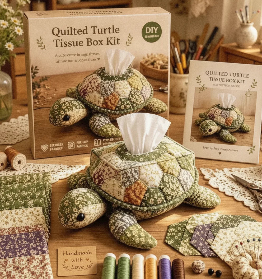 Tissue Box Kit DIY 16 Animal Designs Cotton Blend