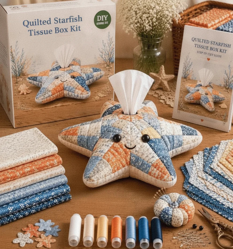 Tissue Box Kit DIY 16 Animal Designs Cotton Blend