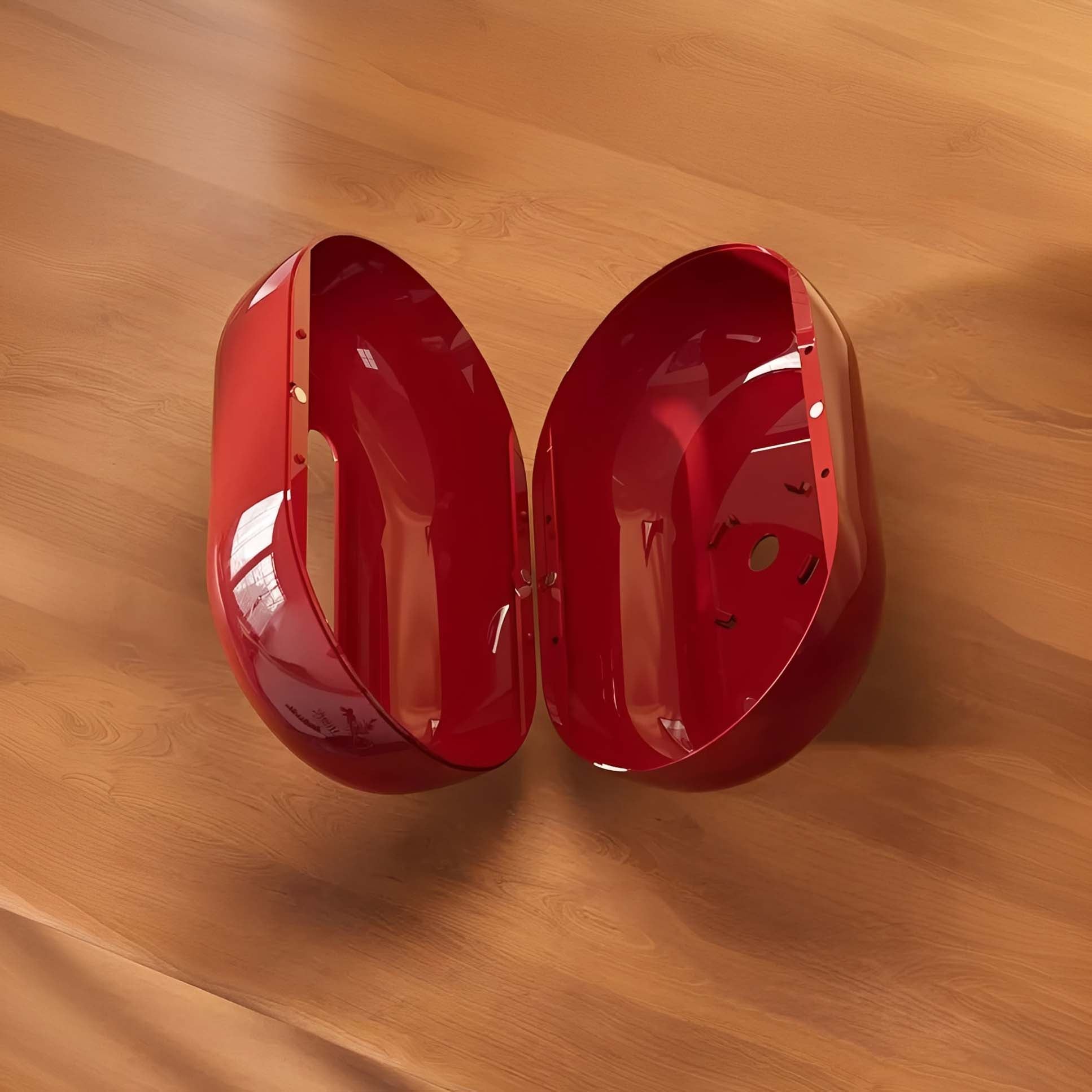 Tissue Holder Sculptural Pebble Shape Glossy Ceramic