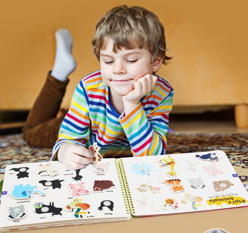 Toddler Activity Book Motor Skills Water-Resistant Pages