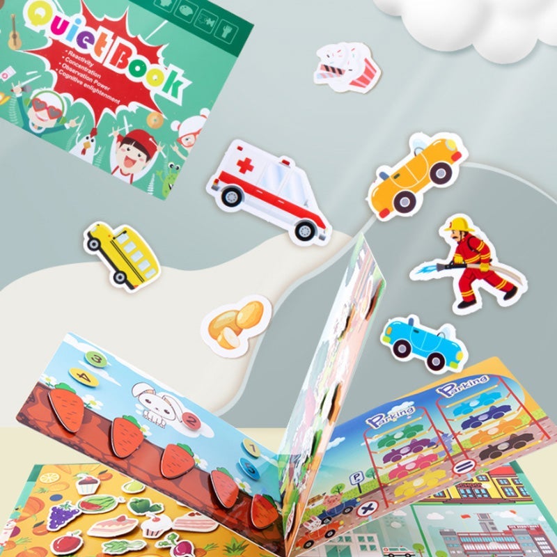 Toddler Activity Book Motor Skills Water-Resistant Pages
