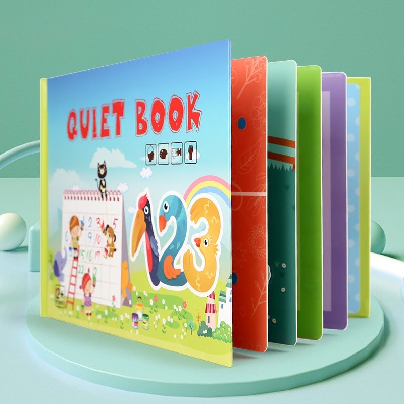 Toddler Activity Book Motor Skills Water-Resistant Pages