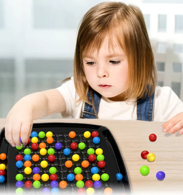 Toddler Bead Game 80 Beads Pattern Matching Portable